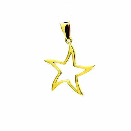 PEGASO GIOIELLI Ciondolo Donna Oro Giallo 18kt (750) Pendente Stella Marina, Aperta