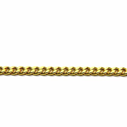 PEGASO GIOIELLI Bracciale da Uomo in Oro Giallo 18kt (750), Maglia Grumetta, Lunghezza cm 21