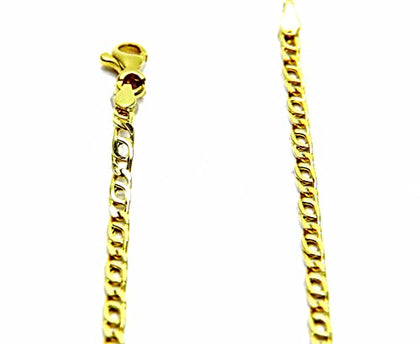 PEGASO GIOIELLI Collana Uomo Donna in Oro Giallo 18kt (750), Catena Pernice Classica, 50 cm