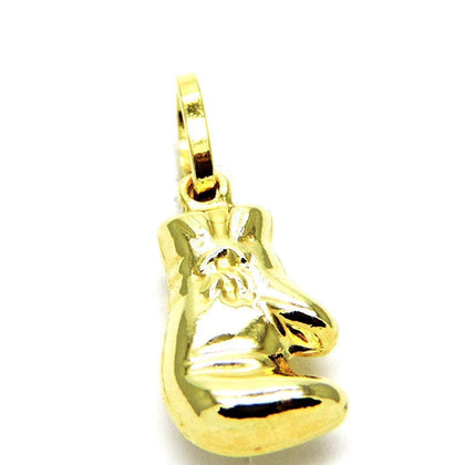 PEGASO GIOIELLI Ciondolo in Oro Giallo 18kt (750) Pendente Guanto Guantone da Pugile Uomo Donna Bambini