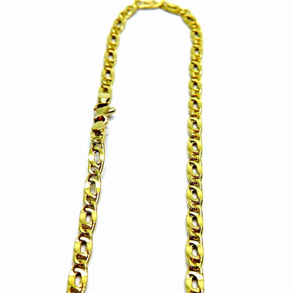 PEGASO GIOIELLI Collana da Uomo in Oro Giallo 18kt (750) Catena Maglia Pernice Pinzata Cm 50