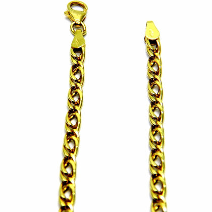 PEGASO GIOIELLI Collana da Uomo in Oro Giallo 18kt (750) Catena Pernice Allungata Cm 50