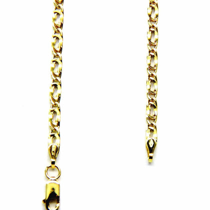 PEGASO GIOIELLI Collana da Uomo in Oro Giallo 18kt (750) Catena Maglia Pernice Pinzata Cm 50 Catenina