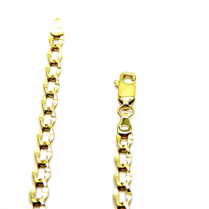 PEGASO GIOIELLI - Collana Oro Giallo 18kt (750) Catena Maglia Rombo Uomo Donna Bambini