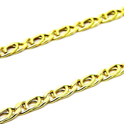 PEGASO GIOIELLI - Collana da Uomo in Oro Giallo 18kt (750) Catena Pernice Cm 50 Catenina Unisex