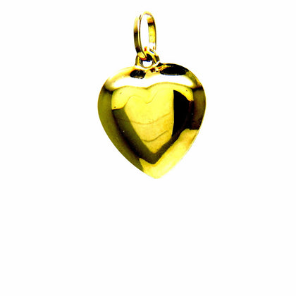 PEGASO GIOIELLI - Ciondolo da Donna in Oro Giallo 18kt (750) Pendente Cuore Lucido