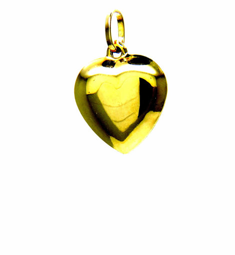 PEGASO GIOIELLI - Ciondolo da Donna in Oro Giallo 18kt (750) Pendente Cuore Lucido