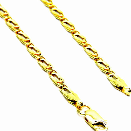 PEGASO GIOIELLI Collana da Uomo in Oro Giallo 18kt (750) Catena Maglia Pernice Pinzata Cm 50 Catenina