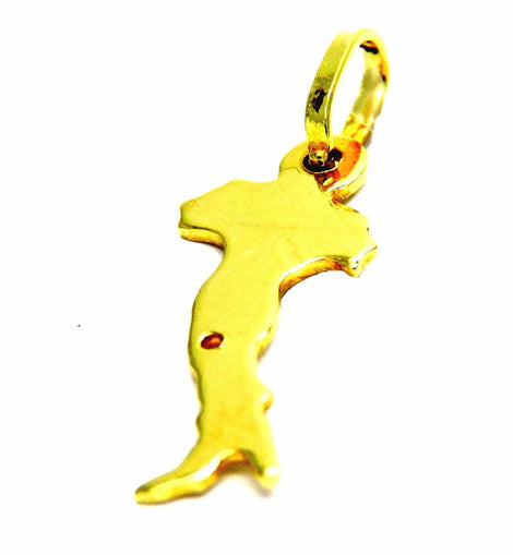 PEGASO GIOIELLI Ciondolo in Oro Giallo 18kt (750) Pendente Italiano Italia Charms Uomo Donna Bambini