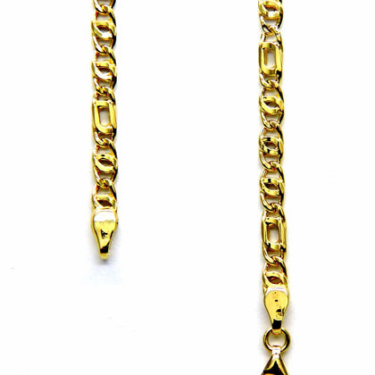 PEGASO GIOIELLI - Collana da Uomo in Oro Giallo 18kt (750) Catena Maglia Pernice Tigre Cm 50