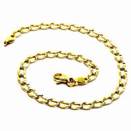 PEGASO GIOIELLI - Bracciale Oro Giallo 18kt (750) Maglia Rombo Cm 19 Uomo Donna
