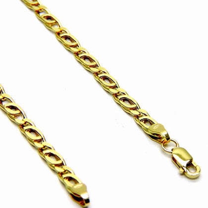 PEGASO GIOIELLI - Collana da Uomo in Oro Giallo 18kt (750) Catena Pernice Cm 50 Catenina Unisex