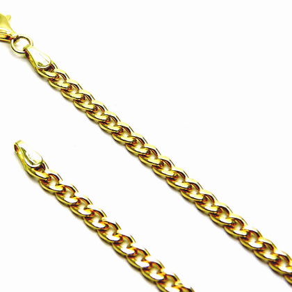 PEGASO GIOIELLI Collana da Uomo in Oro Giallo 18kt (750) Catena Grumetta Aperta Classica Cm 50