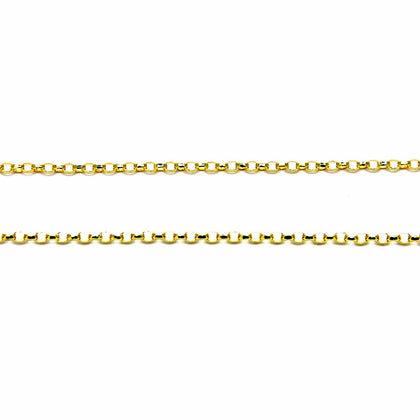 PEGASO GIOIELLI Collana Oro Giallo 18kt (750) Catenina Girocollo Collier Rolò Rollina Cm 45 Donna Ragazza Bambina
