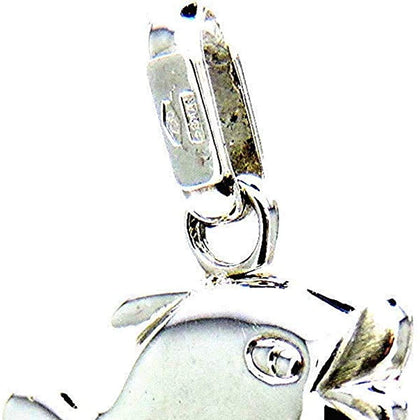 PEGASO GIOIELLI Ciondolo Oro Bianco 18kt (750) Pendente Pesce Palla Pesciolino Donna Ragazza Bambino
