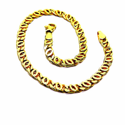 PEGASO GIOIELLI Bracciale da Uomo in Oro Giallo 18kt (750) Maglia Tigre Cm 20,5 Classico