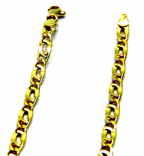 PEGASO GIOIELLI Collana da Uomo in Oro Giallo 18kt (750) Catena Maglia Pernice Pinzata Cm 50
