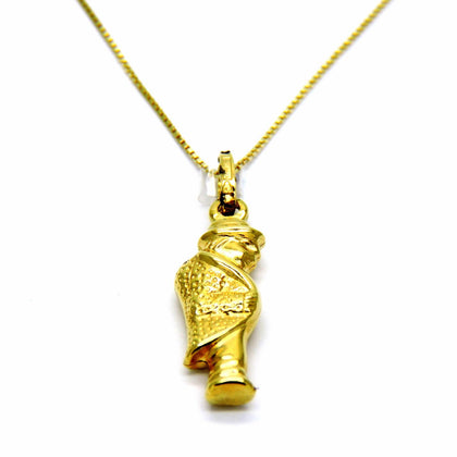 PEGASO GIOIELLI Collana Oro Giallo 18kt (750) Catenina Veneta con Pendente Gobbo Gobbetto Portafortuna Donna Bambini