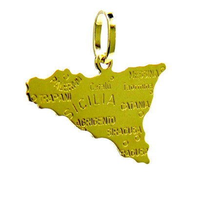 PEGASO GIOIELLI Ciondolo da Donna Uomo in Oro Giallo 18kt (750) Pendente Regione Sicilia Italiana Italia