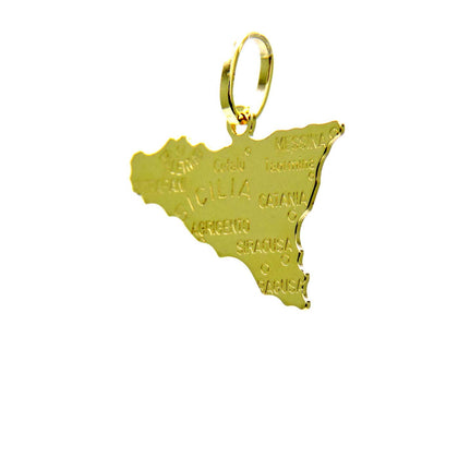 PEGASO GIOIELLI Ciondolo da Donna Uomo in Oro Giallo 18kt (750) Pendente Regione Sicilia Italiana Italia