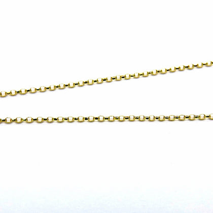 PEGASO GIOIELLI Collana Oro Giallo 18kt (750) Catenina Girocollo Collier Rolò Rollina Cm 45 Donna Ragazza Bambina
