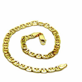 PEGASO GIOIELLI Bracciale da Uomo in Oro Giallo 18kt (750) Traversino Classico Cm 20