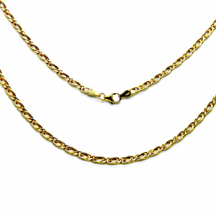 PEGASO GIOIELLI Collana da Uomo in Oro Giallo 18kt (750) Catena Pernice Allungata Cm 50