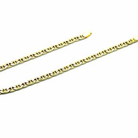 PEGASO GIOIELLI Bracciale da Ragazzo in Oro Giallo 18kt (750) Braccialetto Maglia Traversino Cm 19