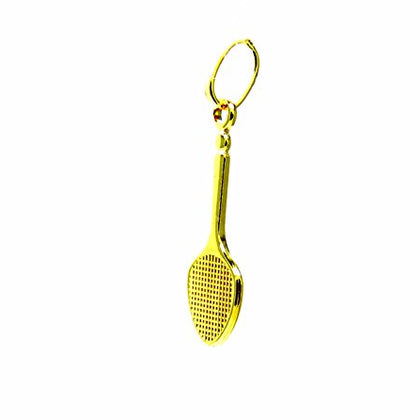 PEGASO GIOIELLI Ciondolo in Oro Giallo 18kt (750) Pendente Racchetta Tennis Uomo Donna Bambini