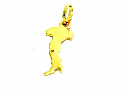 PEGASO GIOIELLI Ciondolo in Oro Giallo 18kt (750) Pendente Italiano Italia Charms Uomo Donna Bambini