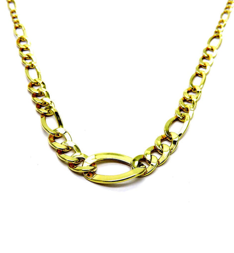 PEGASO GIOIELLI Collana Oro Giallo 18kt (750) Catenina Girocollo Collier Moda Classico Donna